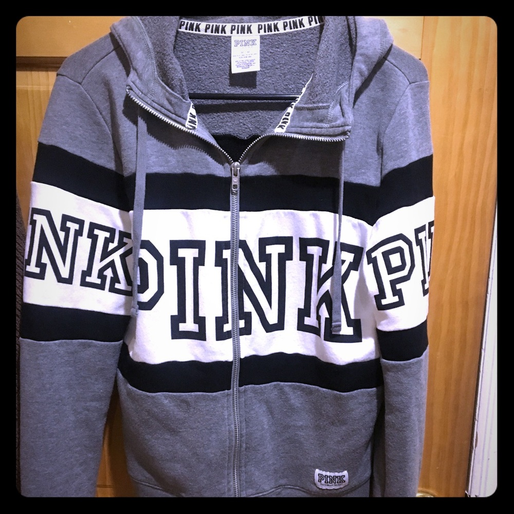 Pink zip up hoodie
